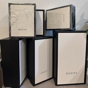 Gucci Black and White empty  Boxes